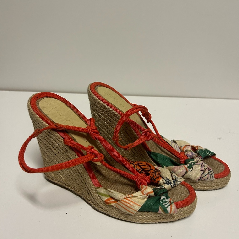 Colorful Espadrille Wedge Sandals